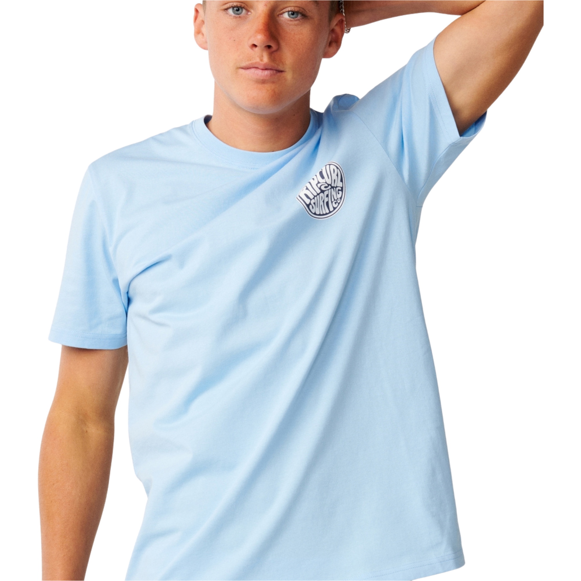 2026 Rip Curl Mens Streamline Chest Logo T-Shirt 13KMTE - Blue Bell